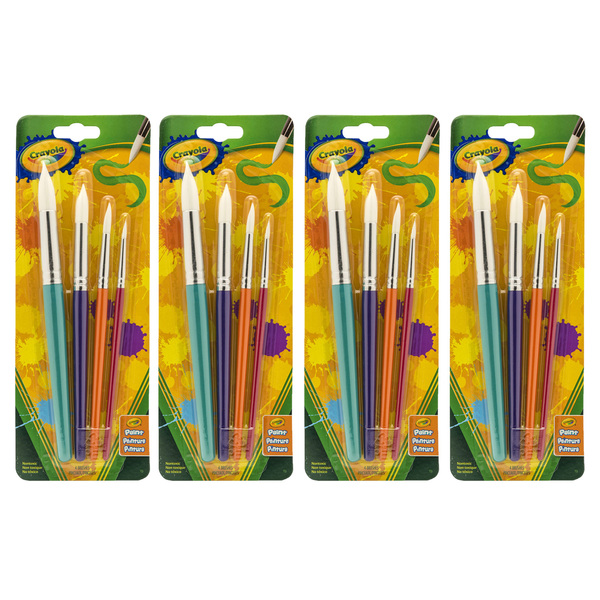 Crayola Big Paintbrush Set, Round, PK16 BIN053521